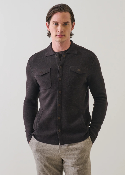 Milano Stitch Snap Front Shirt Jacket